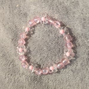 💜Plastic flower bracelet